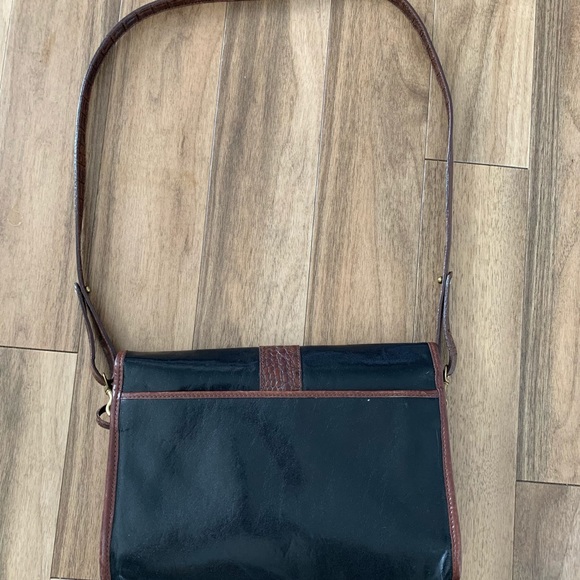 Vintage Black and Croc leather Brahmin Shoulder bag - Picture 2 of 6